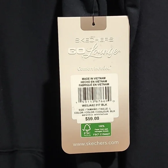 Skecher Go Lounge Restful Hoodigan NWT Sz L - Picture 2 of 5